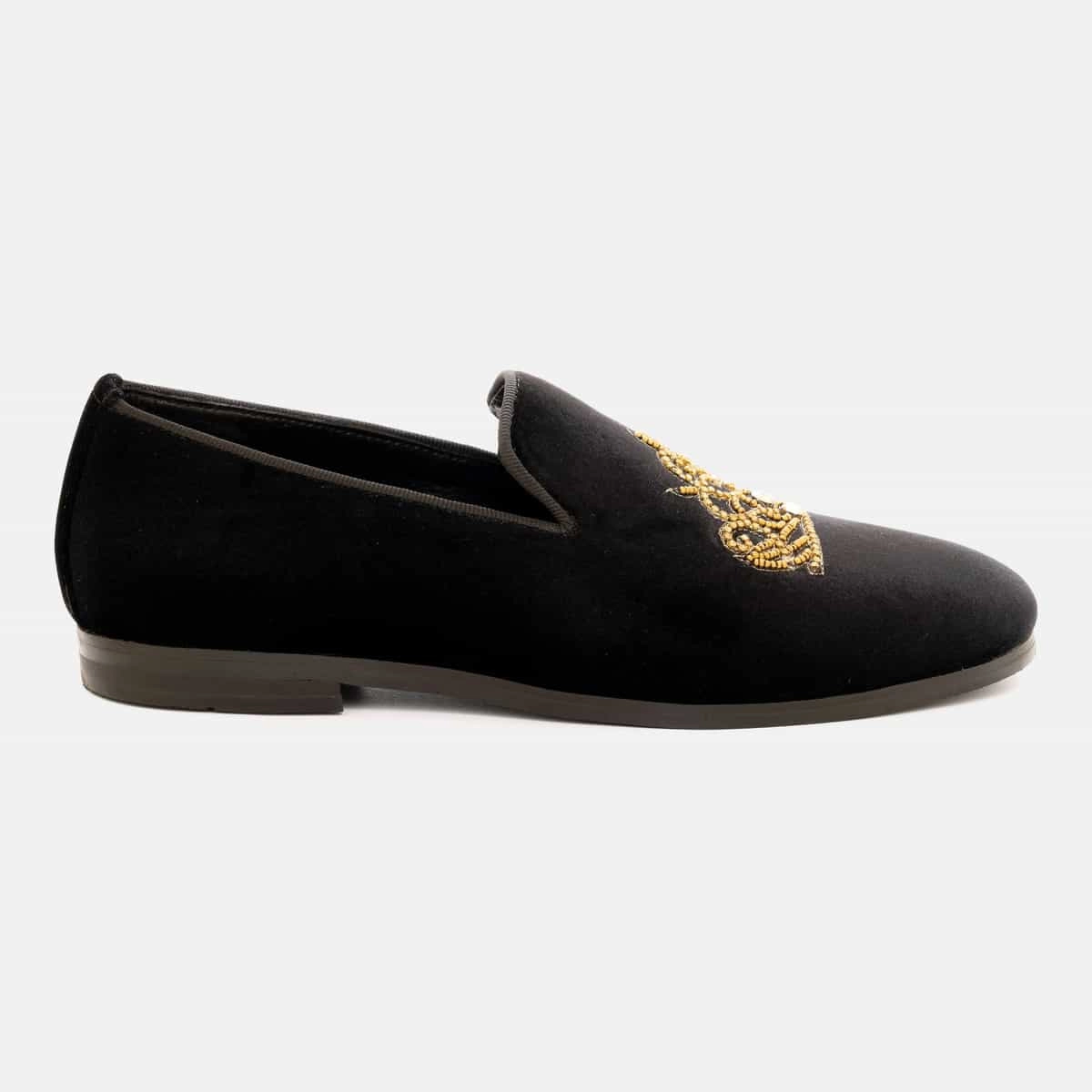 Royal Coronet Velvet Slip-On
