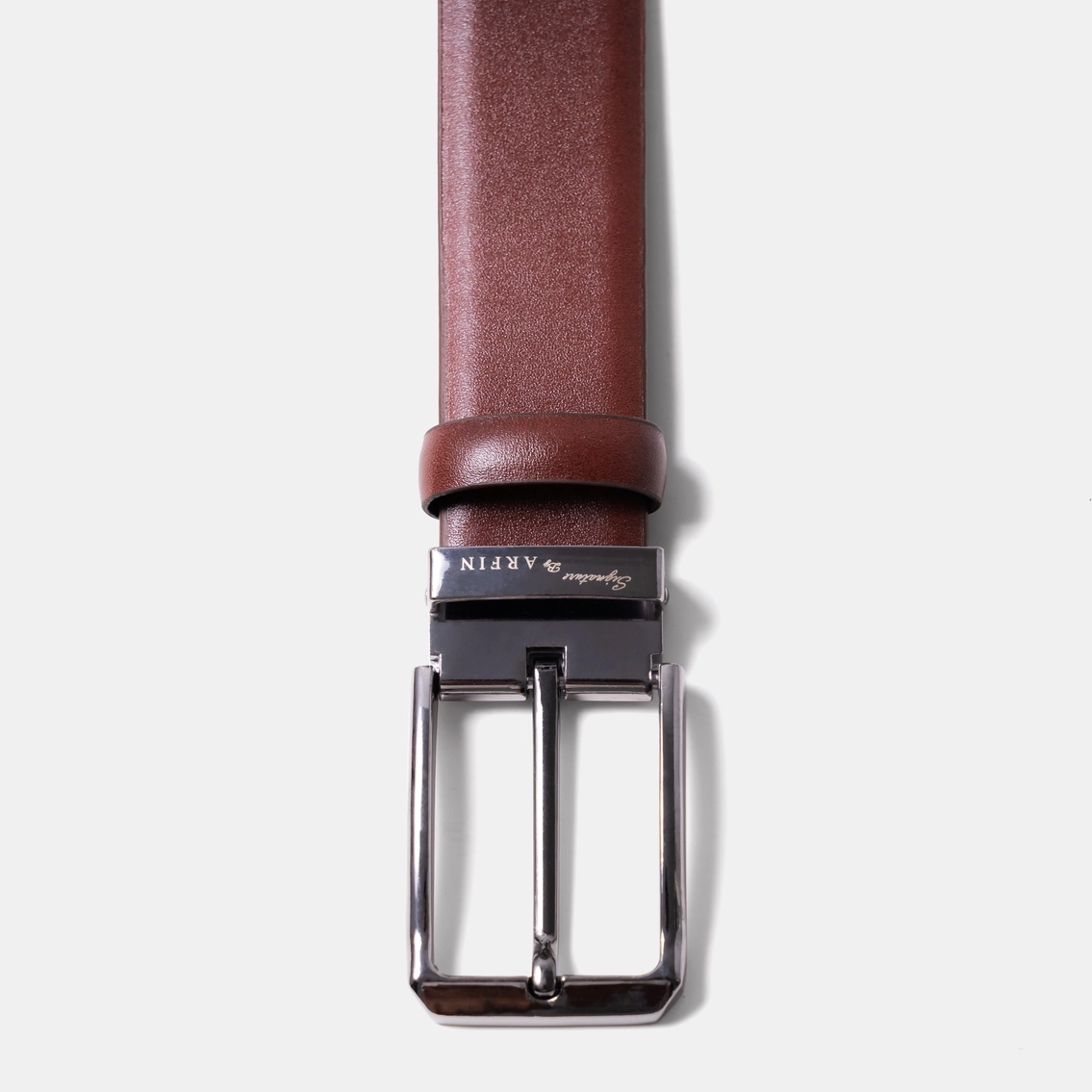 Antique Brown Plain Belt Square Gun Buckle