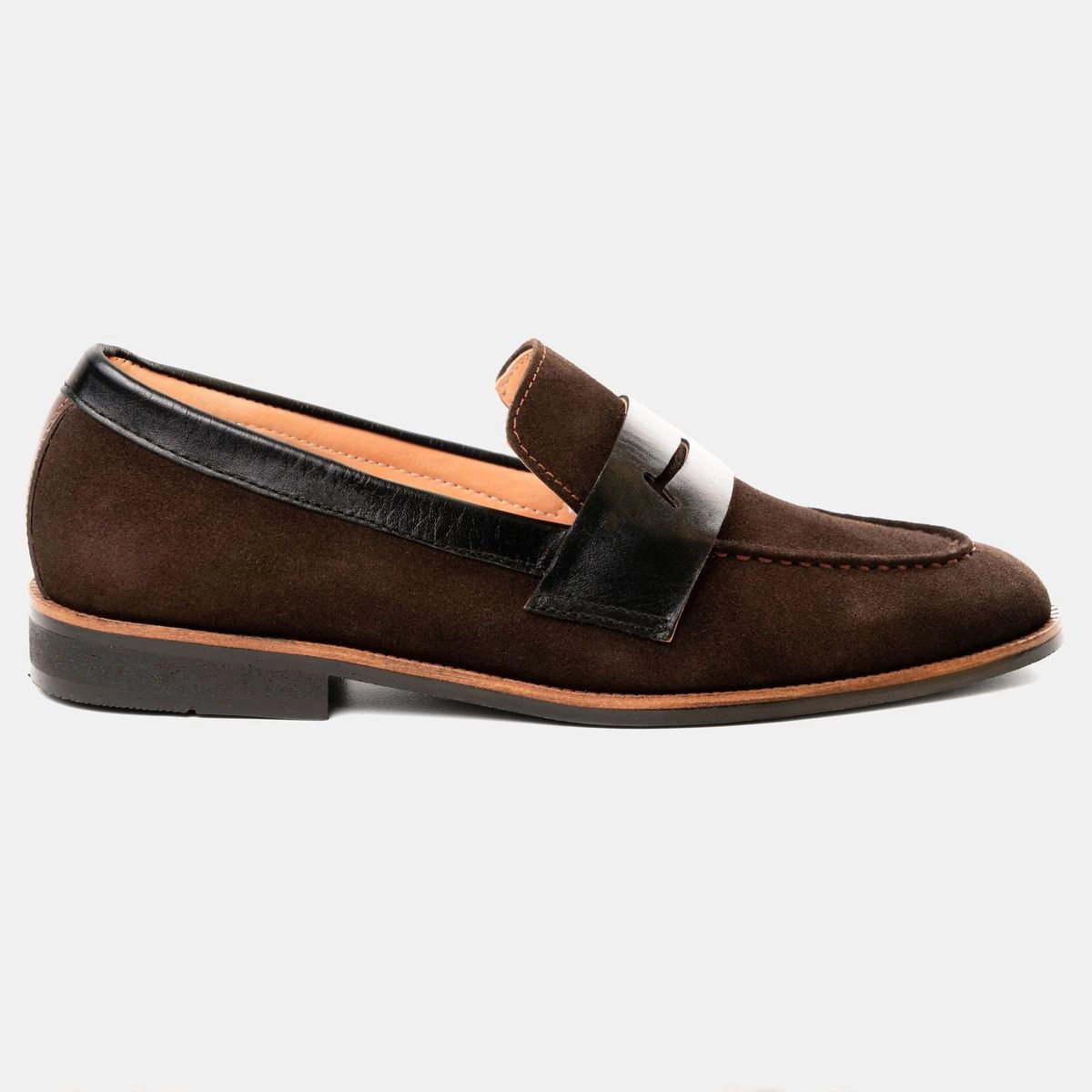 Cocoa Suede Strap Loafer