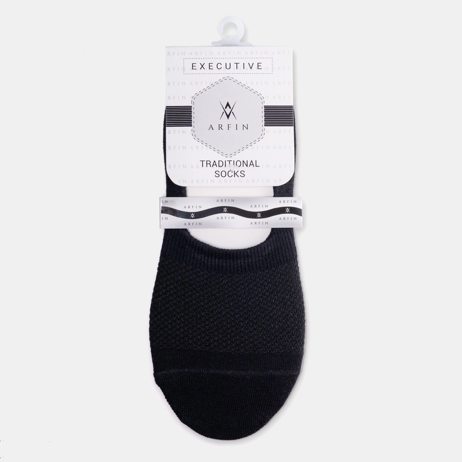 Plain Loafer Socks Black
