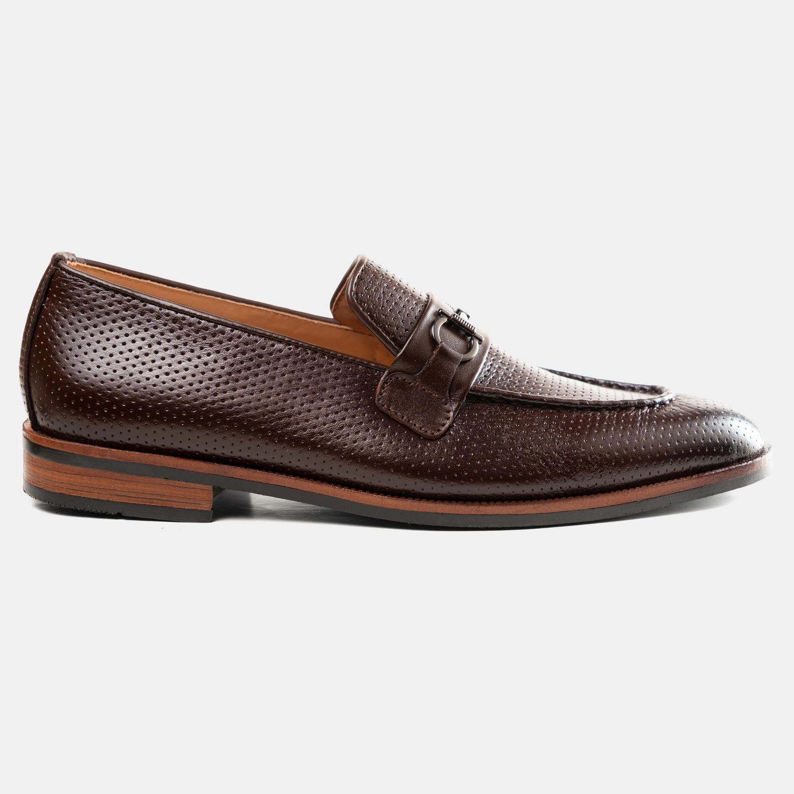 Punch Leather Cocoa Horsebit