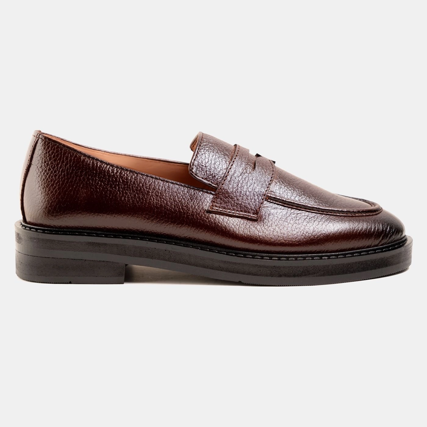 Fat Height Sole Penny Brown